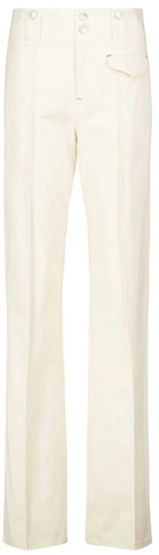 Dilirok high-rise straight cotton pants