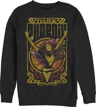 Men's Marvel X-Men Dark Phoenix Crest Sweatshirt - Black - Medium