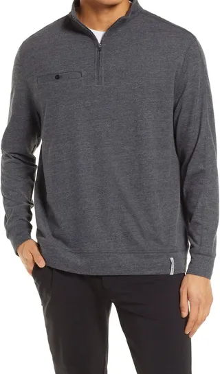 Clyde Mock Neck Half-Zip Pullover