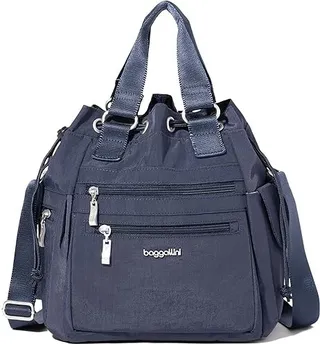 Baggallini Modern Everywhere Drawstring Bag (French Navy) Handbags