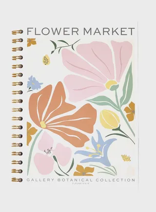 B5 Flower Market Ringbound Notebook