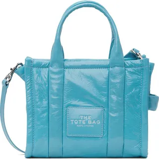 Marc Jacobs Blue 'The Shiny Crinkle' Mini Tote