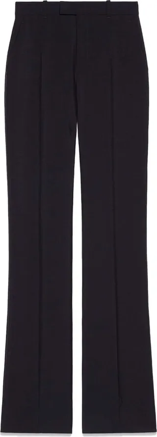 Slightly Flared High-Waisted Trousers