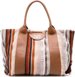 Laetizia panelled tote bag