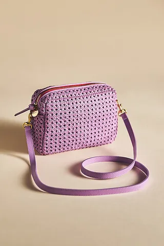 Clare V. Midi Sac Crossbody Bag Purple