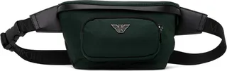 Emporio Armani Khaki Logo Plaque Belt Bag