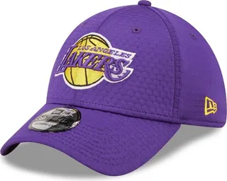 Men's New Era Purple Los Angeles Lakers Essential 39Thirty Flex Hat