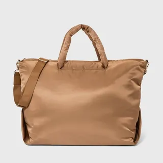Athleisure Soft Weekender Bag - A New Day™ Caramel