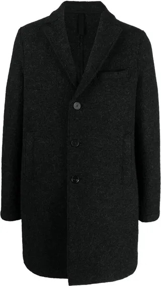 Single-Breasted Virgin Wool Coat