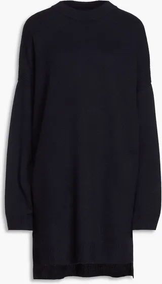 Oversized cashmere mini dress