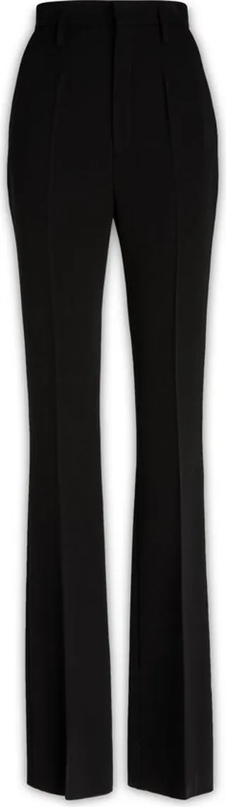 Saint Laurent Button Detailed Straight Leg Trousers