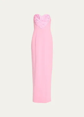 Sweetheart Column Gown with Heart Detail