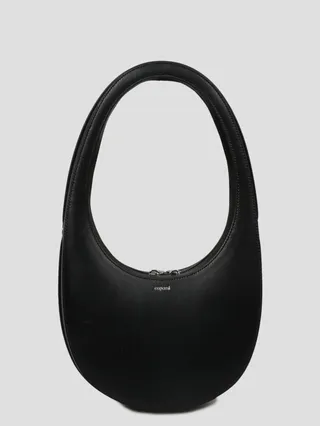 Coperni leather oval-shaped bag.