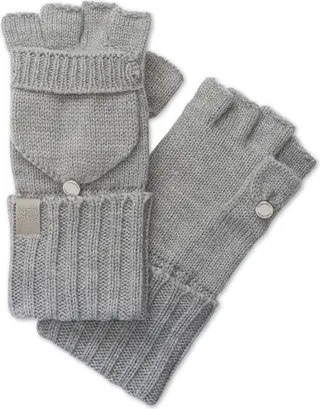 Calvin Klein Women's Supersoft Flip-Top Knit Gloves
