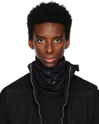 11 by Boris Bidjan Saberi Black Logo Face Mask