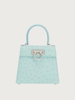 Ferragamo Women Iconic Top Handle (S) Blue