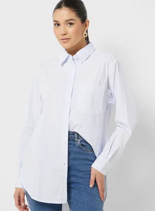 Striped Button Down Shirt