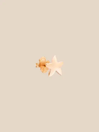 Dodo single star earring in 9 kt rose gold