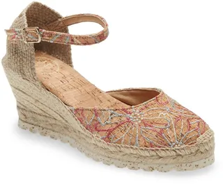 Corfu Ankle Strap Espadrille Wedge