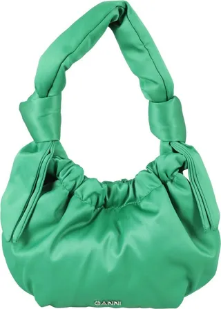 Ganni Occasion Logo Plaque Small Tote Bag