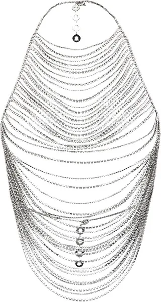BENEDETTA BRUZZICHES- Aura Crystal-embellished Draped Halter Neck Top