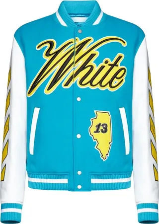 Off-White Vars World Buttoned Bomber Jacket