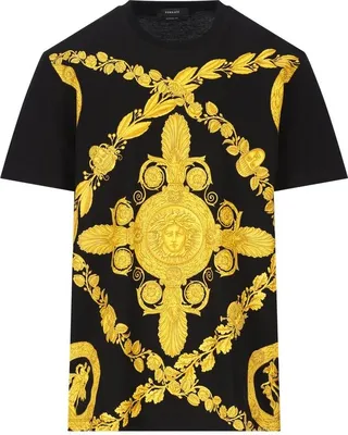 Versace Baroque Printed Crewneck T-Shirt
