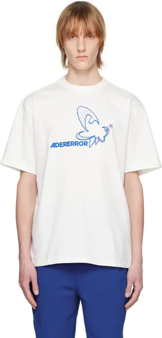 ADER error White Appliqué T-Shirt