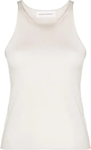 Round-Neck Cashmere Tank Top