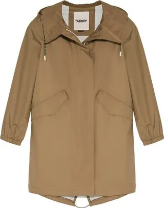 Long Fishtail Parka In Waterproof Technical Fabric