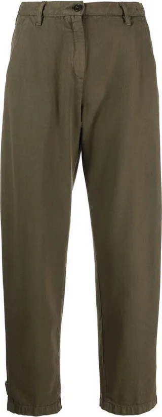 Mid-Rise Straight Trousers