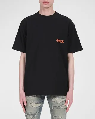 Men's Textured Logo Jersey T-Shirt