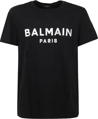 Balmain Logo Printed Crewneck T-Shirt