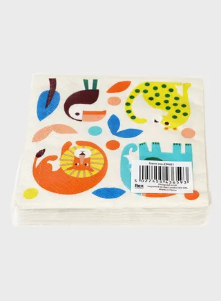 Wild Wonders Napkins (Pack Of 20)