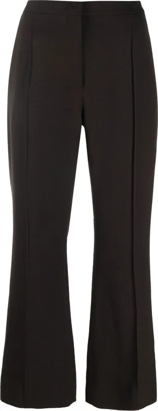 High-Waisted Cropped Trousers