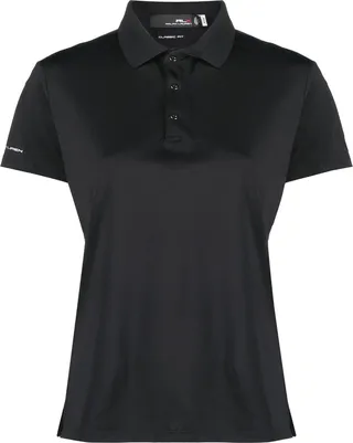 Black Piqué Golf Polo Shirt