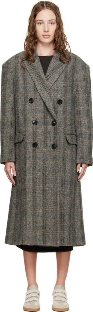Isabel Marant Etoile Gray Lojima Coat