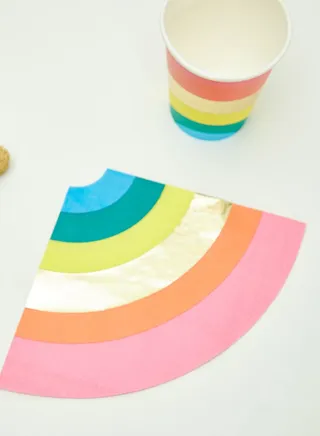 Brights Shaped Napkin, With Foil (16Pk)