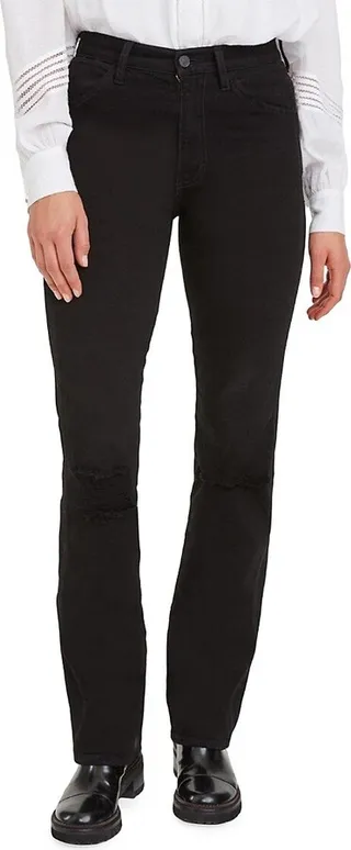 Distressed Tall Bootcut Jeans