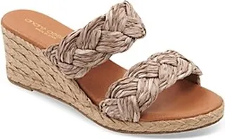 Andre Assous Women's Nori Slip On Espadrille Wedge Sandals