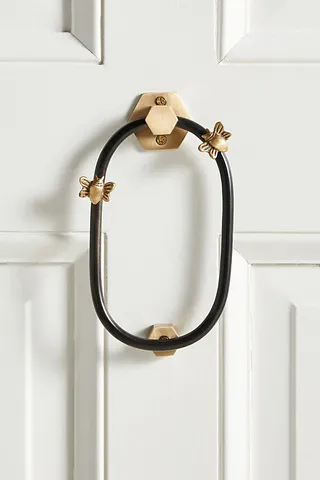 Bumblebee Door Knocker Brown