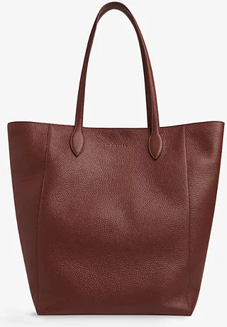 Womens Tan Amara Leather Tote bag