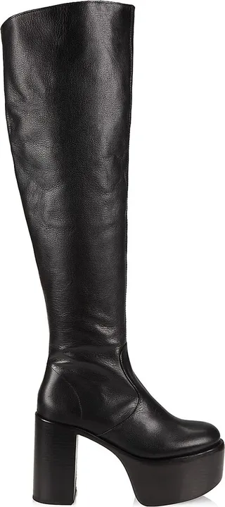 High Raid Leather Platform Boots