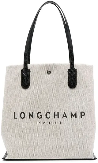Logo-Print Canvas Tote