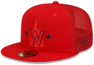 Men's New Era Red Washington Nationals 2022 Batting Practice 59Fifty Fitted Hat