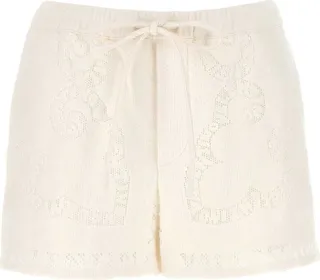 Valentino Guipure Drawstring Shorts