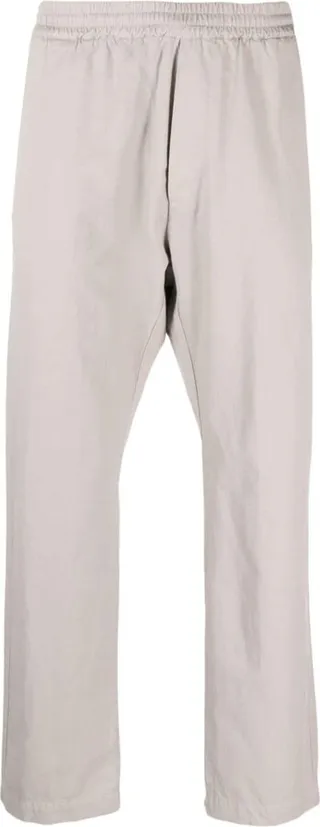 Straight-Leg Cotton-Linen Trousers