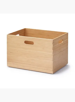Stackable Rectangular Bamboo Box L