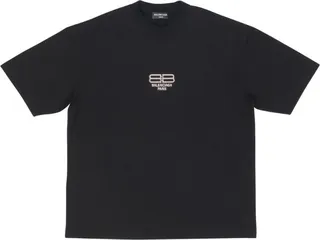 Balenciaga Cotton Bb Logo T-Shirt