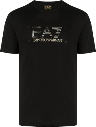 logo-lettering cotton T-shirt